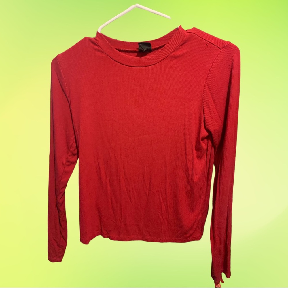 Art Class red long sleeve top